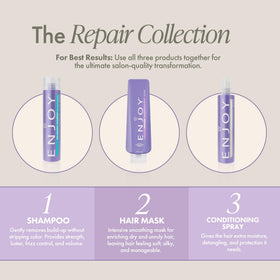 Enjoy Hair Mask improves elasticity and detangling for easy styling