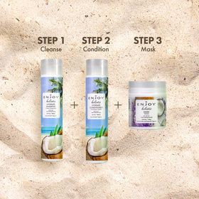 Enjoy Holistic Hydrate Conditioner packaging showing 10.1 oz size and options.