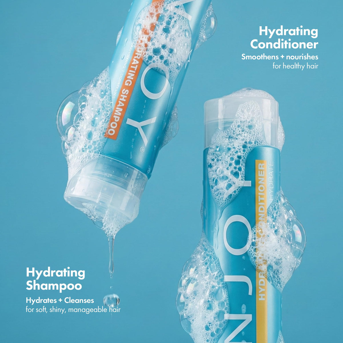 ENJOY Hydrating Conditioner label highlights avocado oil and conditioning ingredients