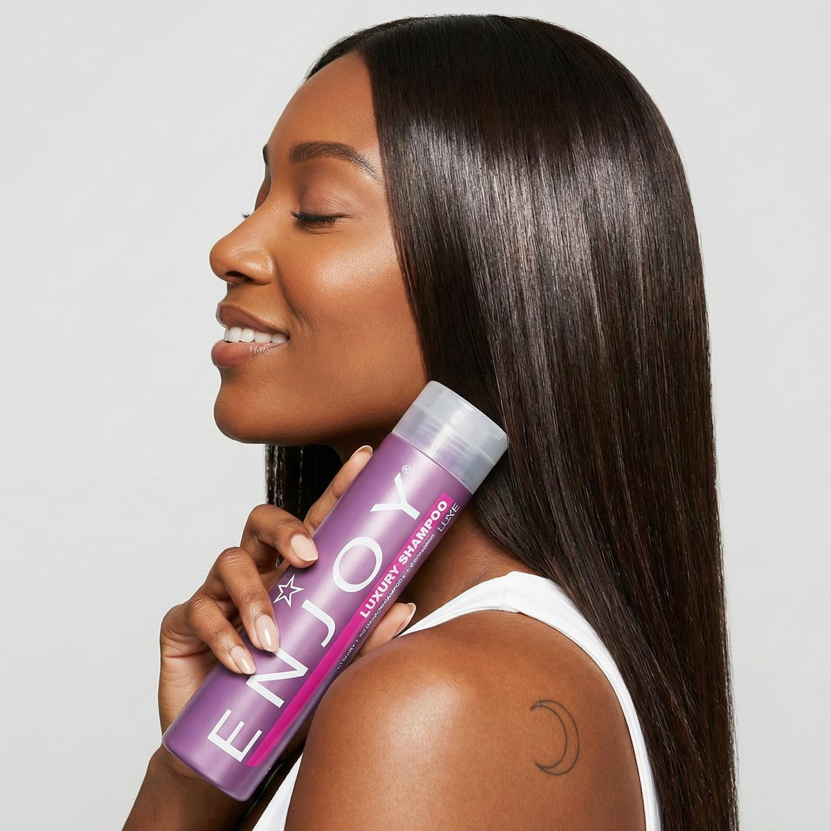 Enjoy Luxury Duo product theme showcases sulfate-free care for color-treated hair