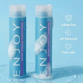 Enjoy Super Hydrate Conditioner texture on hand reveals rich, non-greasy hydration.