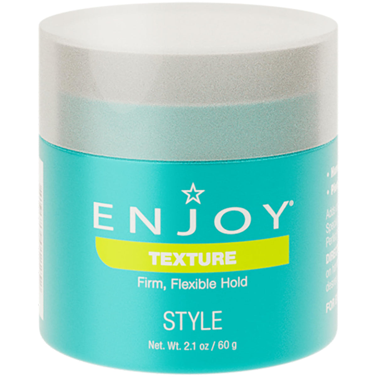 Enjoy Texture bottle pour demonstrates controlled application for lasting definition.