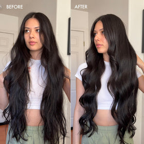 Enjoy Therapeutic Volumizing Shampoo ingredients visual with niacin blend for scalp vitality