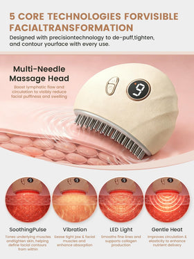 ENKUSU close-up of needle massage highlights gentle multi-needle contact