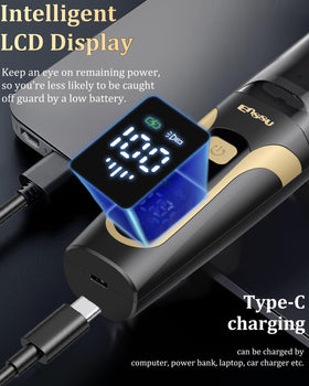 ENSSU trimmer USB-C charging with battery level indicator