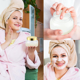 Entjor refillable jars ideal for scrubs creams and lotions