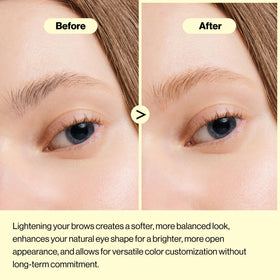 Entropy Make Up eyebrow bleach kit with applicator brush for precise application