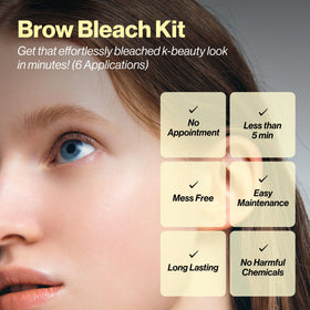 Entropy Make Up eyebrow bleach kit with developer cream for quick color lift