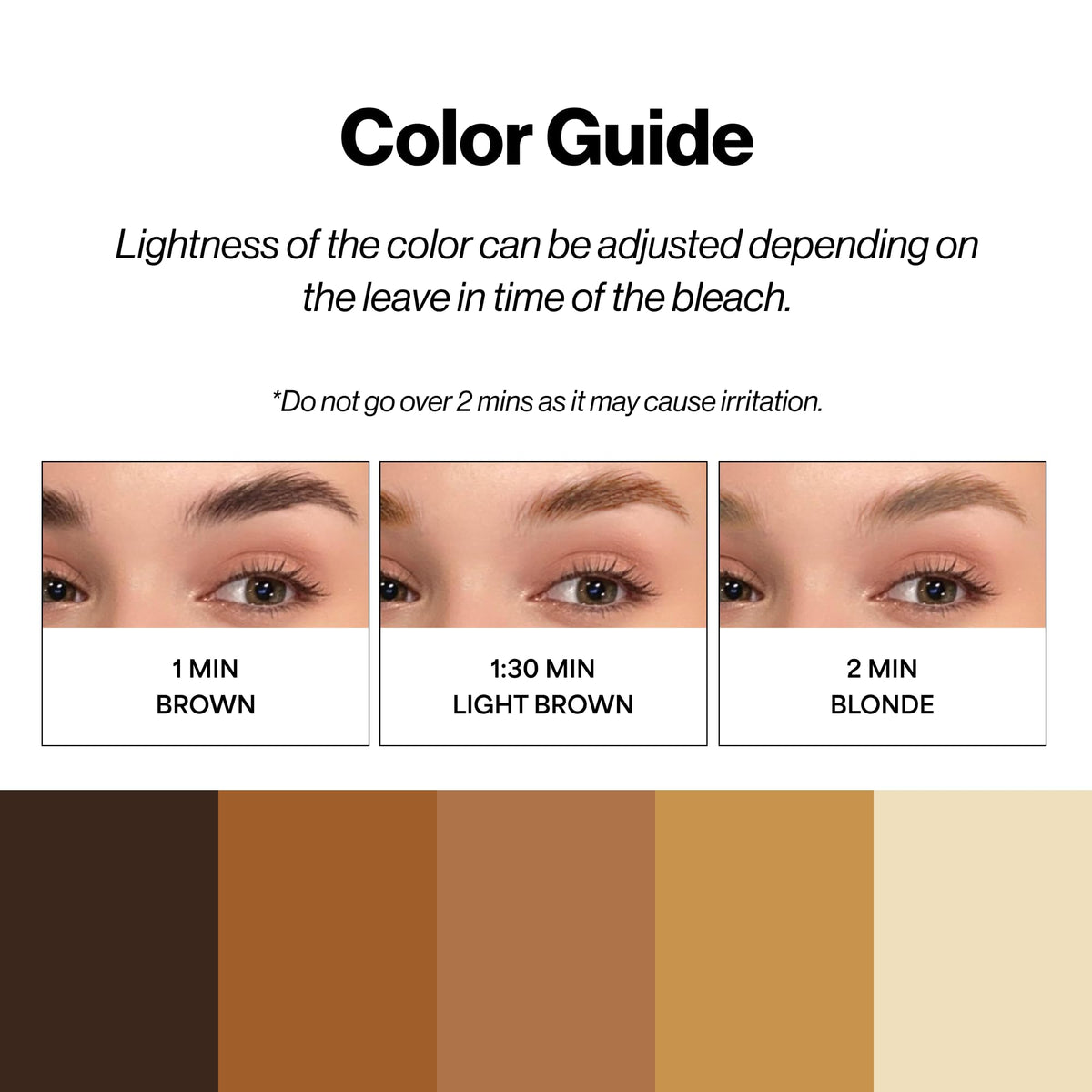 Entropy Make Up eyebrow bleach kit full set for convenient multi-use lightening
