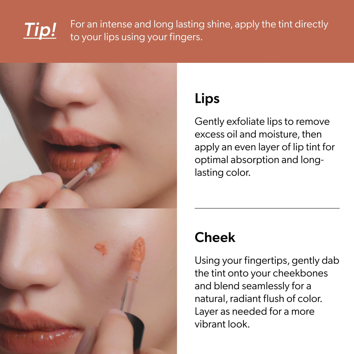 Entropy Make Up Amber Charm transfer-free finish supports easy reapplication