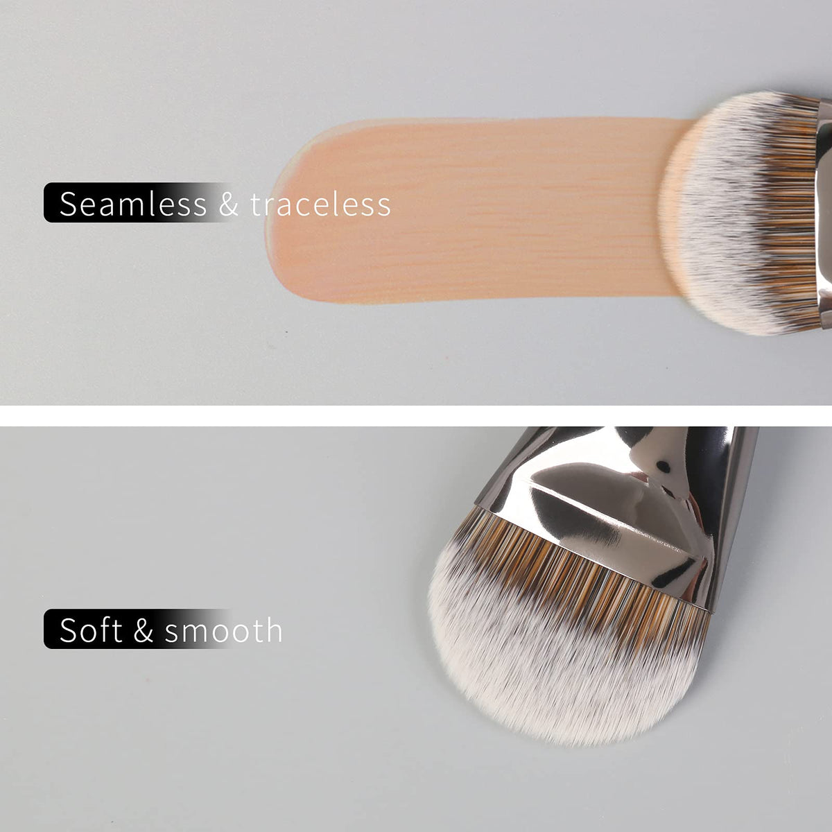 ENZO KEN aluminum ferrule provides durability and prevents shedding during makeup