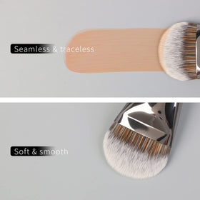 ENZO KEN aluminum ferrule provides durability and prevents shedding during makeup