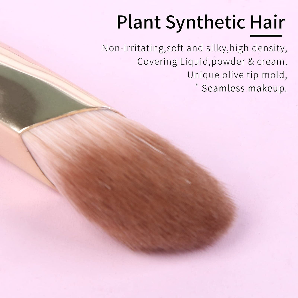ENZO KEN angled concealer brush around eye area for precise application