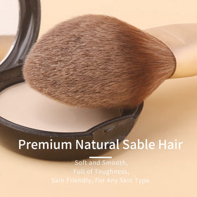 ENZO KEN matte aluminum ferrule brushes resist shedding for durable performance