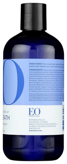 Aloe Vera highlights in EO Serenity Lavender Bubble Bath formula