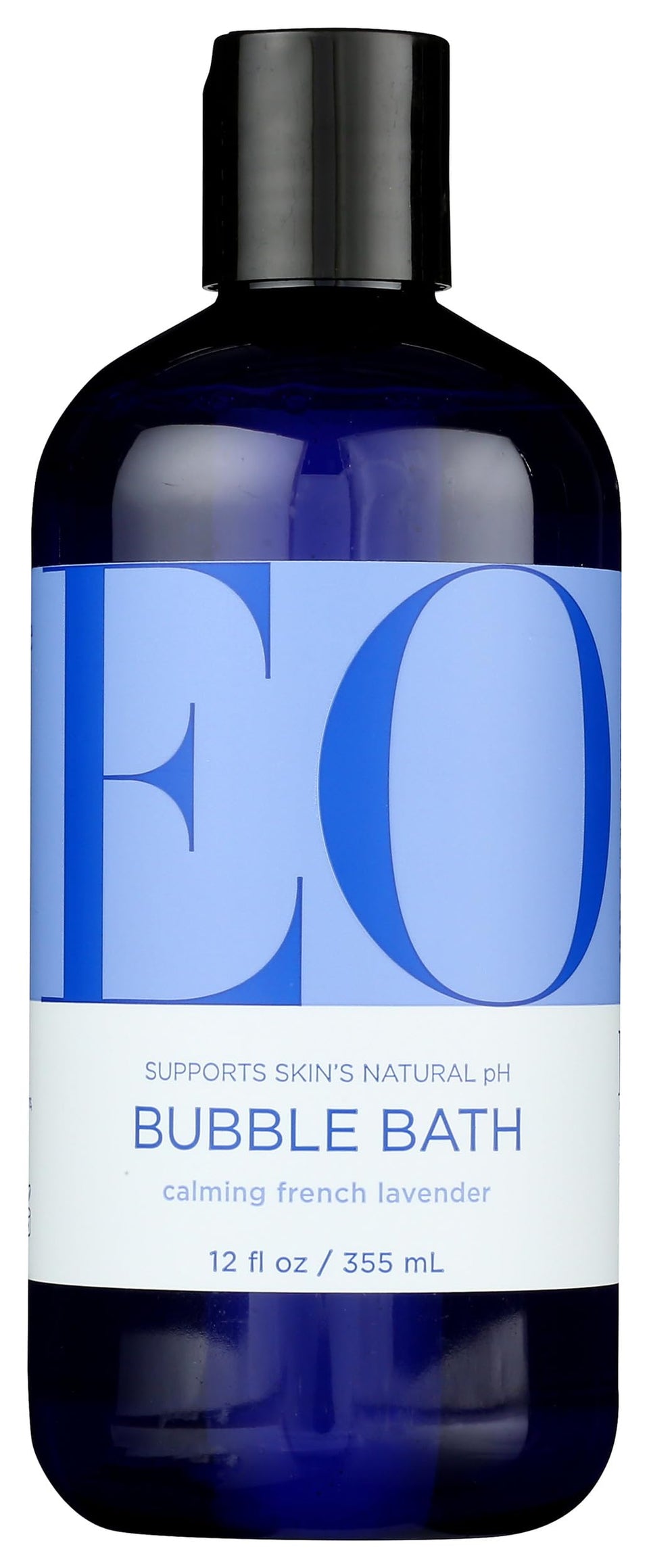 EO Bubble Bath Serenity French Lavender bottle with Aloe, calming bath experience