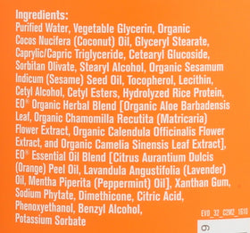 Pouring EO Citrus Mint Lotion shows easy dispense.