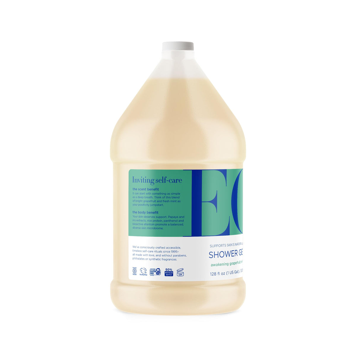 EO Grapefruit and Mint label close-up highlighting pure essential oils.