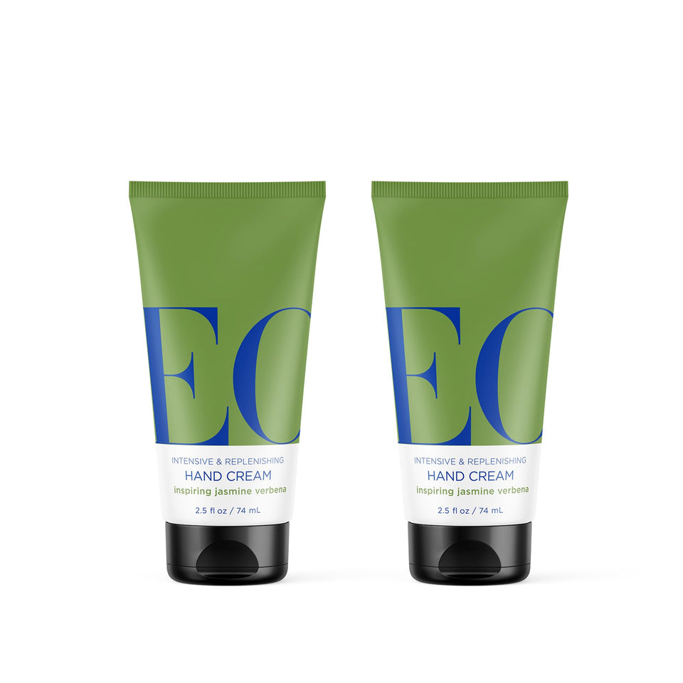 EO Hand Cream Jasmine Verbena bottle pour for easy application and travel-ready moisture