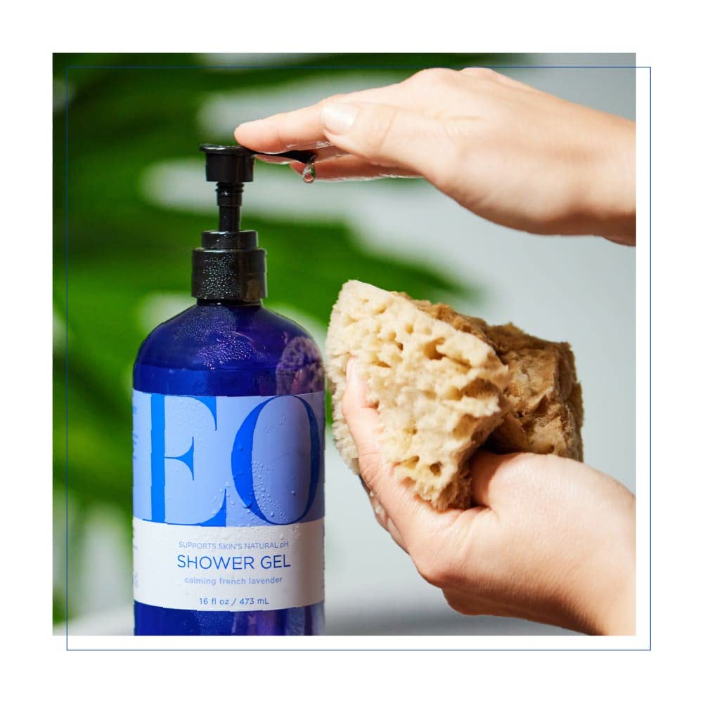 Soft foam lather from EO orange blossom vanilla gel