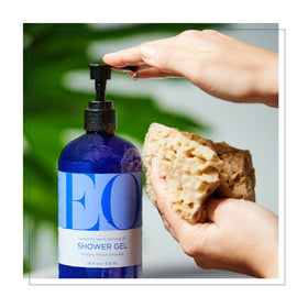 Soft foam lather from EO orange blossom vanilla gel