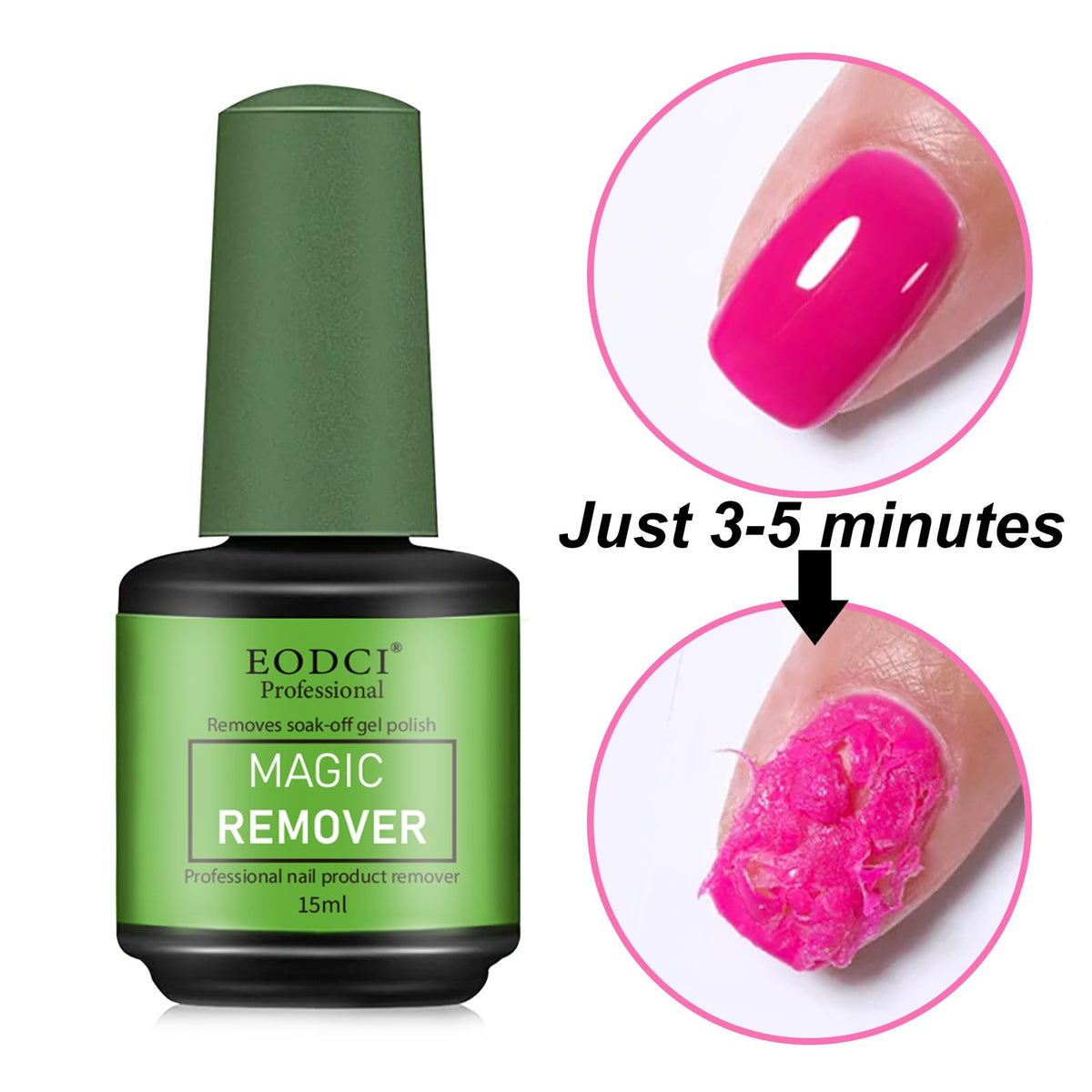 Eodci Nail Remover seal prep demonstrates prep steps for faster soak-off.
