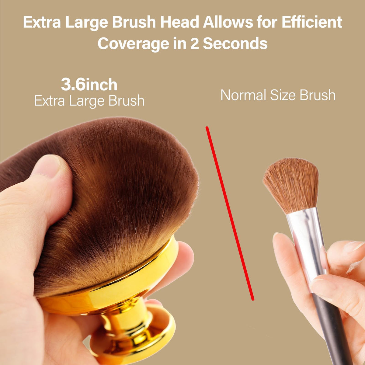 EOICCEOH vegan soft bristles deliver gentle, even coverage.