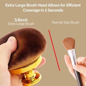 EOICCEOH vegan soft bristles deliver gentle, even coverage.