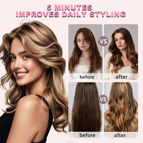 EONFAVE curling wand with three barrels enables versatile styles.
