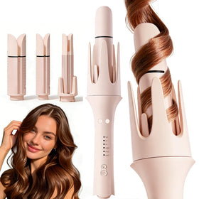 EONFAVE automatic curling iron with rotating mechanism for effortless curls.