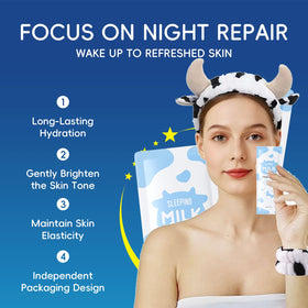 EONFAVE Milk Skin Care Set eye cream; gentle moisture for delicate under-eye skin.