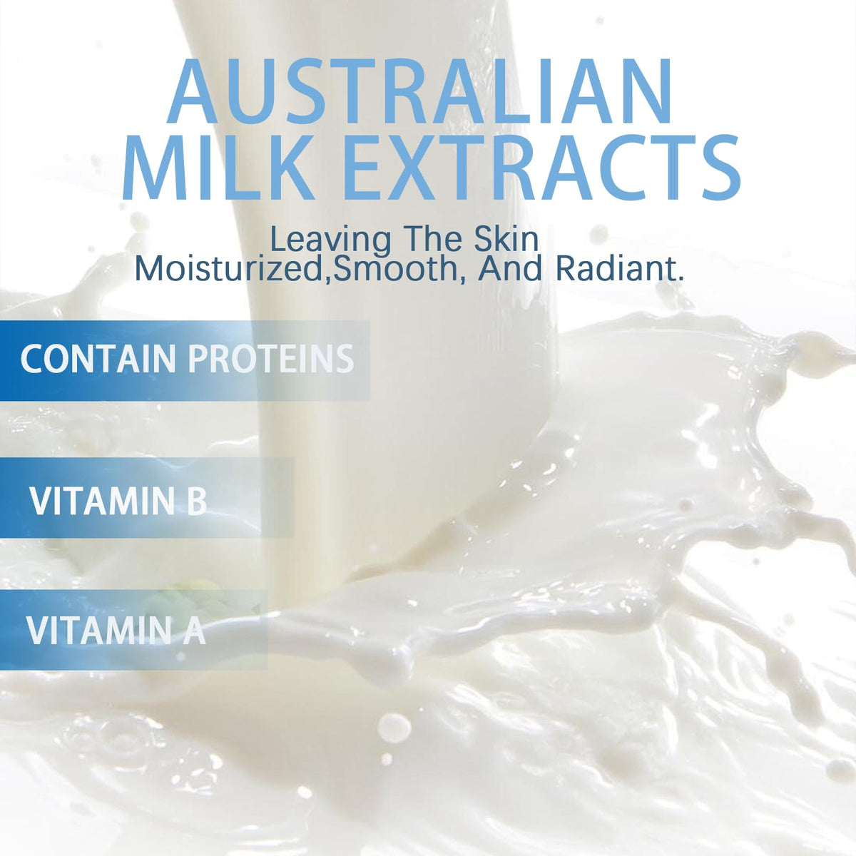 EONFAVE Milk Skin Care Set Face Cream locks in moisture.