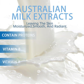 EONFAVE Milk Skin Care Set Face Cream locks in moisture.