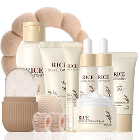 EONFAVE Rice Skincare Set cleanser: gentle cleansing for fresh, hydrated teen skin.