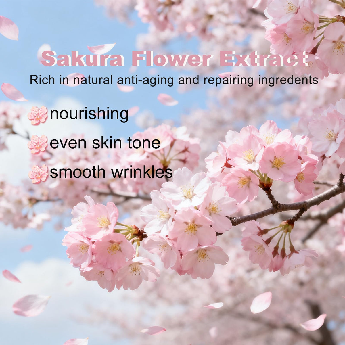 EONFAVE Sakura eye cream tube for delicate under-eye care