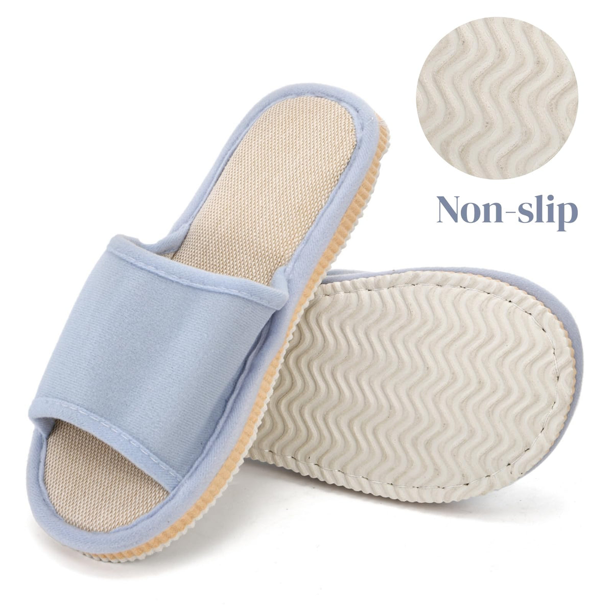 Eorbow 10-pack pink slippers offering breathable comfort for spa or hotel settings