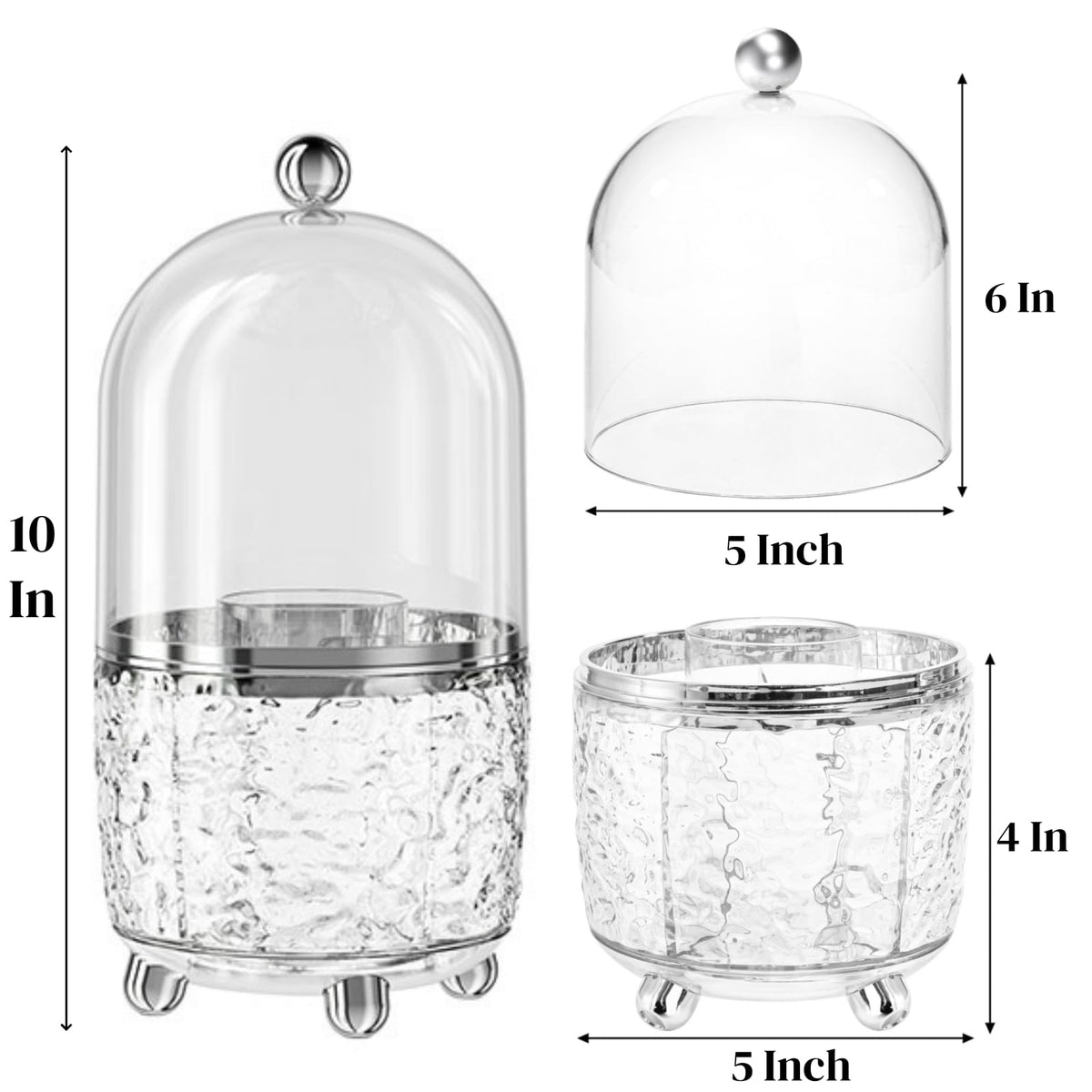 Eorbow 360-degree rotation brush organizer for easy access to cosmetics