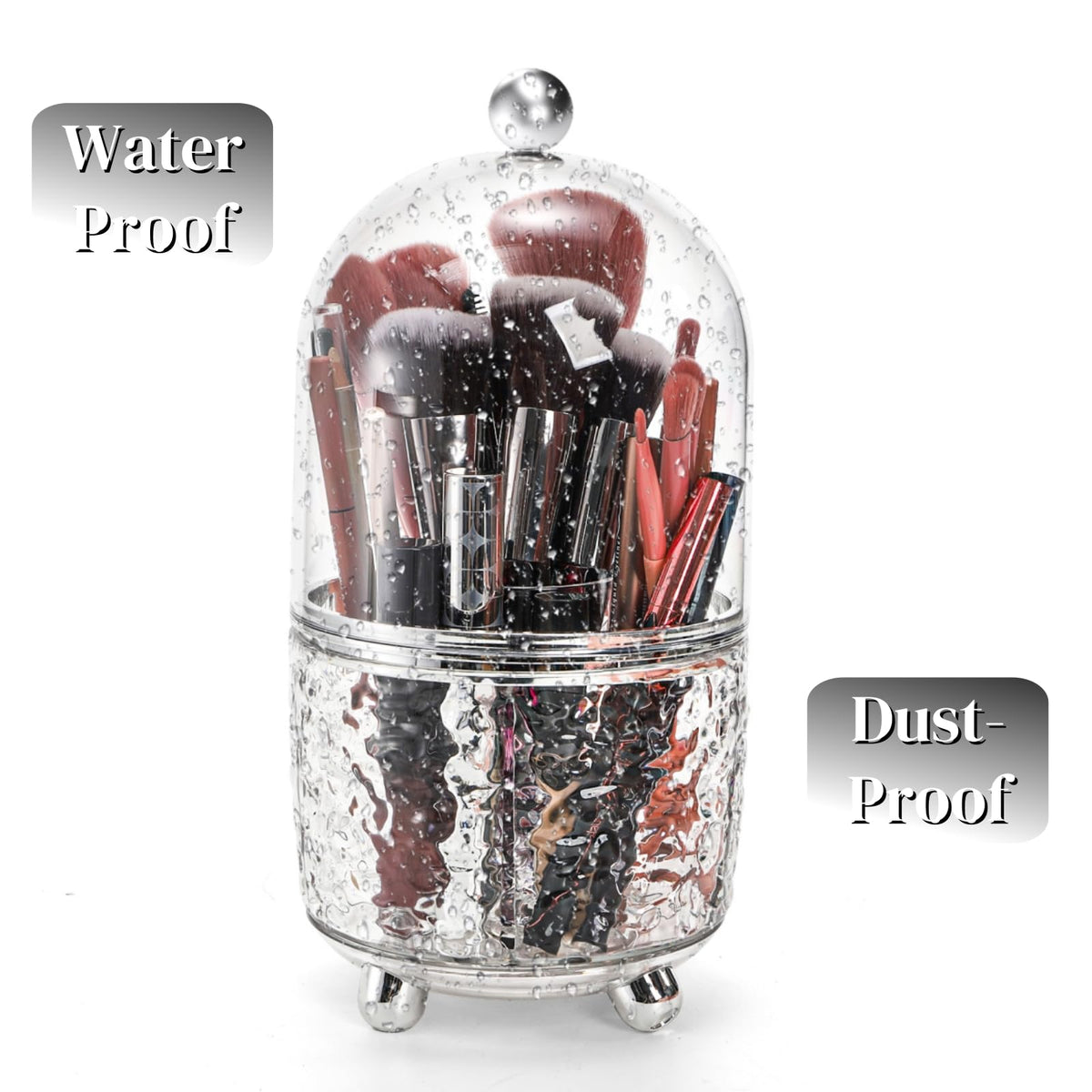 Eorbow six-compartment divider to separate brushes, pencils and small tools