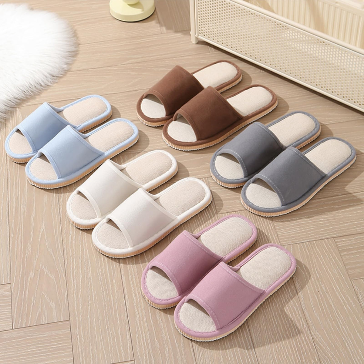 Eorbow washable fabric slippers stay fresh after machine washing