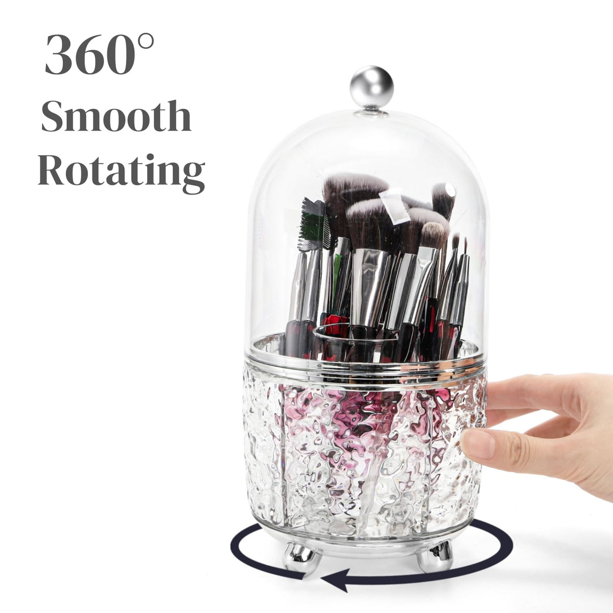 Eorbow spacious brush storage cup keeps vanity neat and organized