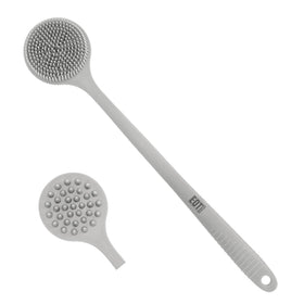 EOT Wellness bendable back scrubber enables easy back cleansing and exfoliation