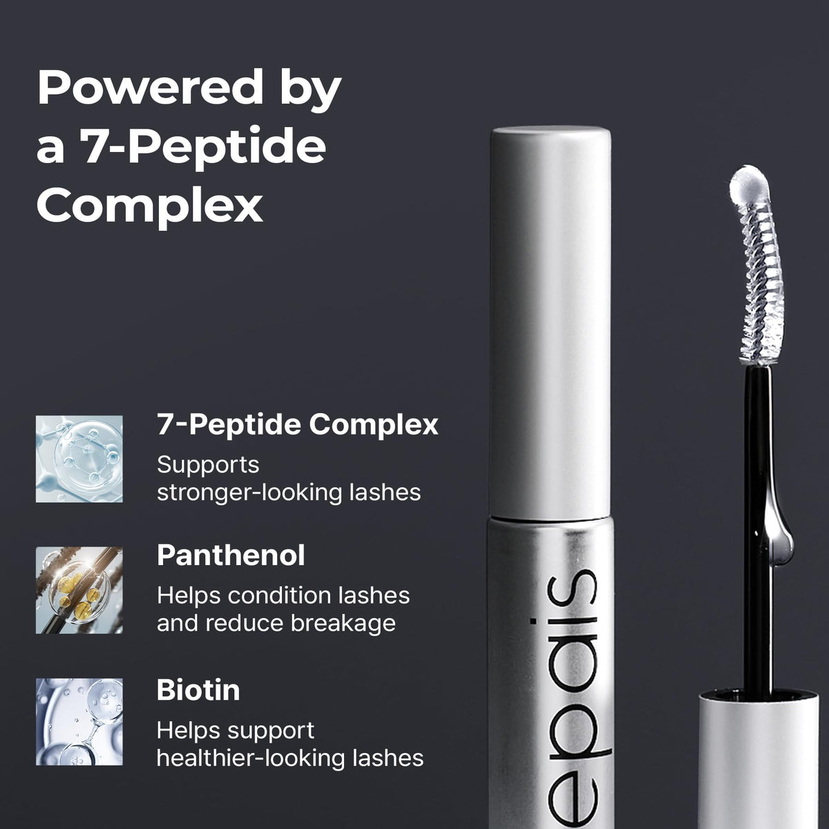 EPAIS biotin and panthenol graphic emphasizing nourishing benefits