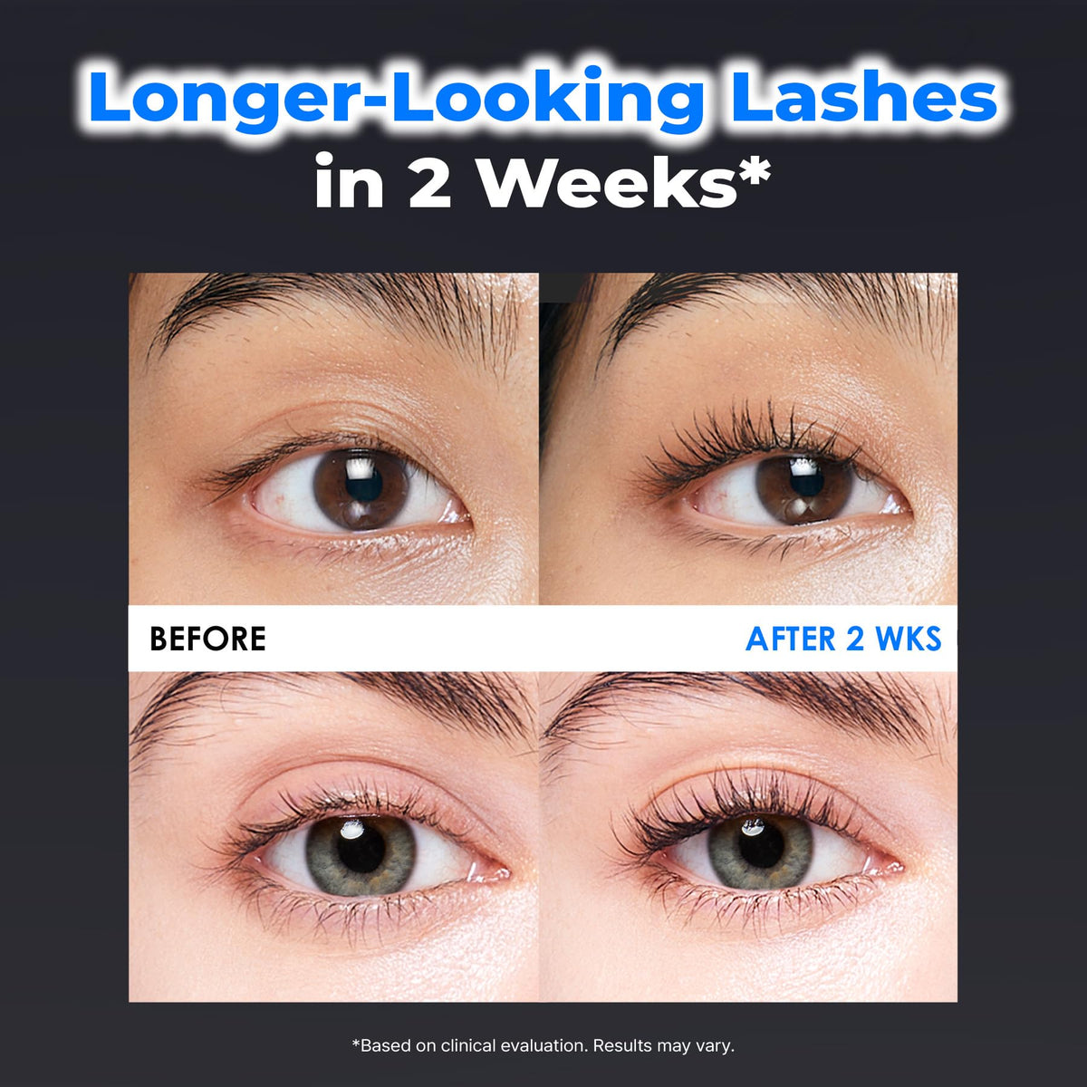 EPAIS lash and brow serum applied along the hairline