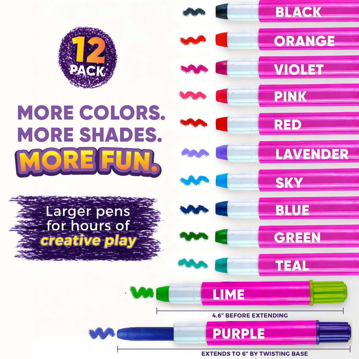 Epic Hair Chalk on light hair highlights vivid shades for photo-ready results