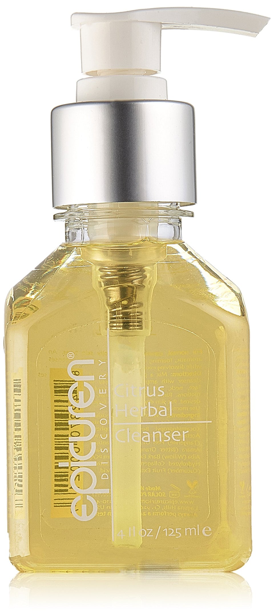 Epicuren Discovery Citrus Herbal Cleanser bottle foaming action dissolves excess oil for refreshed skin