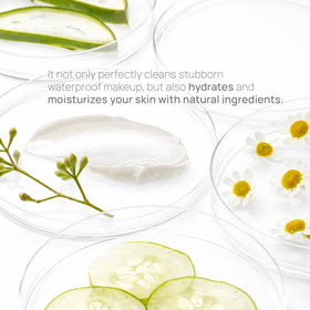 Epielle wipe being used on the face for quick cleansing