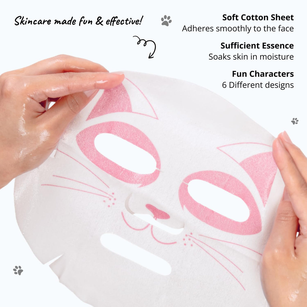 Epielle character face mask shark design for a fun spa moment and hydration