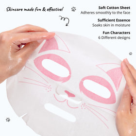 Epielle character face mask shark design for a fun spa moment and hydration