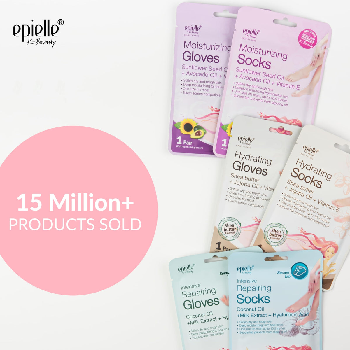 Epielle Foot Mask Therapy Socks provide nourishment for cracked heels.