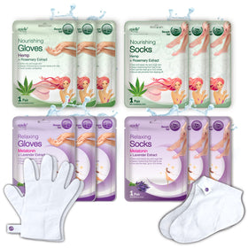 Epielle moisturizing gloves close-up delivering deep hydration for dry skin.